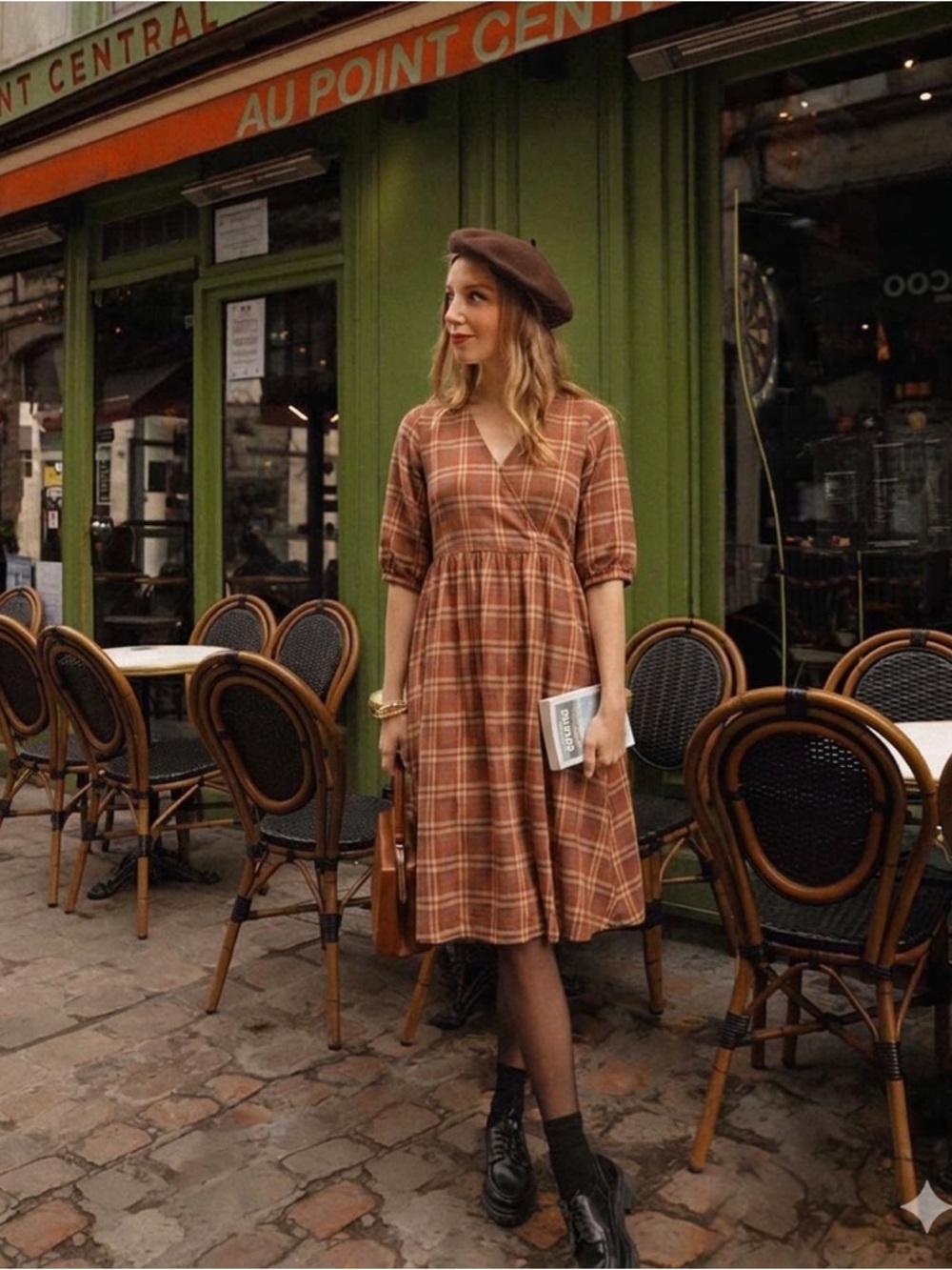 PACT Plaid Midi Dress NWOT 3X XXXL